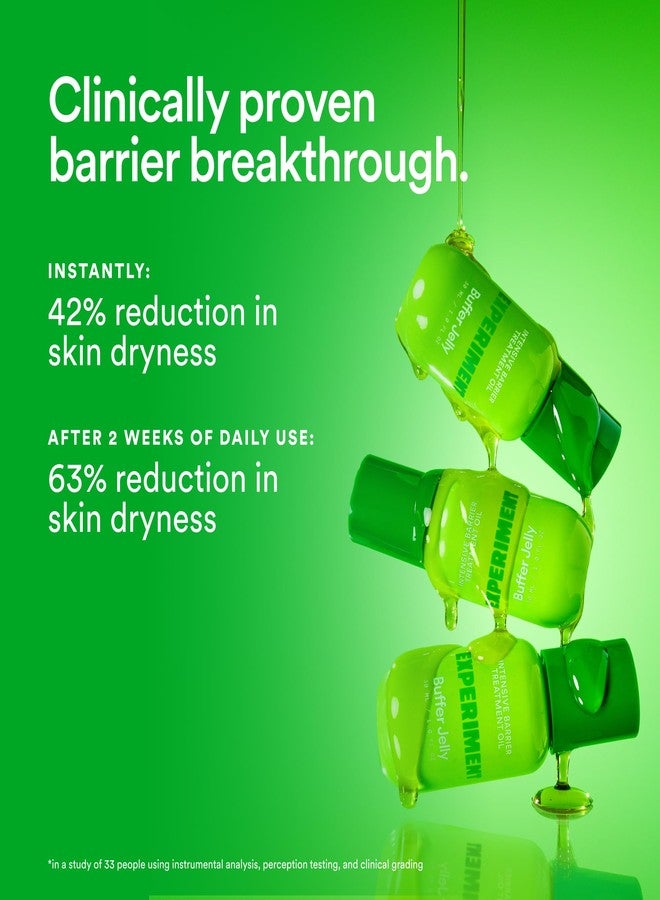 Experiment Buffer Jelly Intensive Barrier Treatment Oil - Ceramide, Squalane, & Panthenol - Hydrating, Soothing, & Strengthening, 1.0 FL OZ - Squalane Oil for Face, Vegan Formula for Dry Skin Types - Image 4